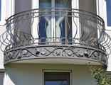 Кованое балконное ограждение с виноградной лозой -Арт 09