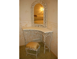 Кованый туалетный столик с зеркалом - Арт 01